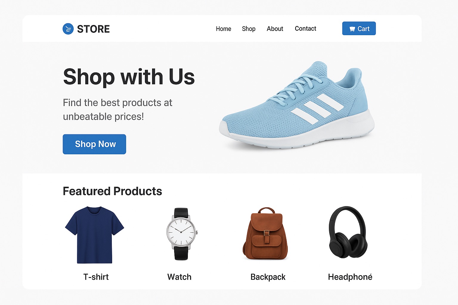 ตัวอย่างผลงานเว็บไซต์ขายของ WooCommerce